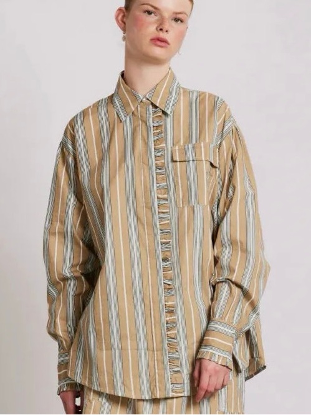 Damson Madder Kylie Ruffle shirt size XL